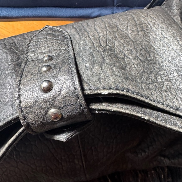 Free people pleather hobo fringe bag - Picture 4 of 8